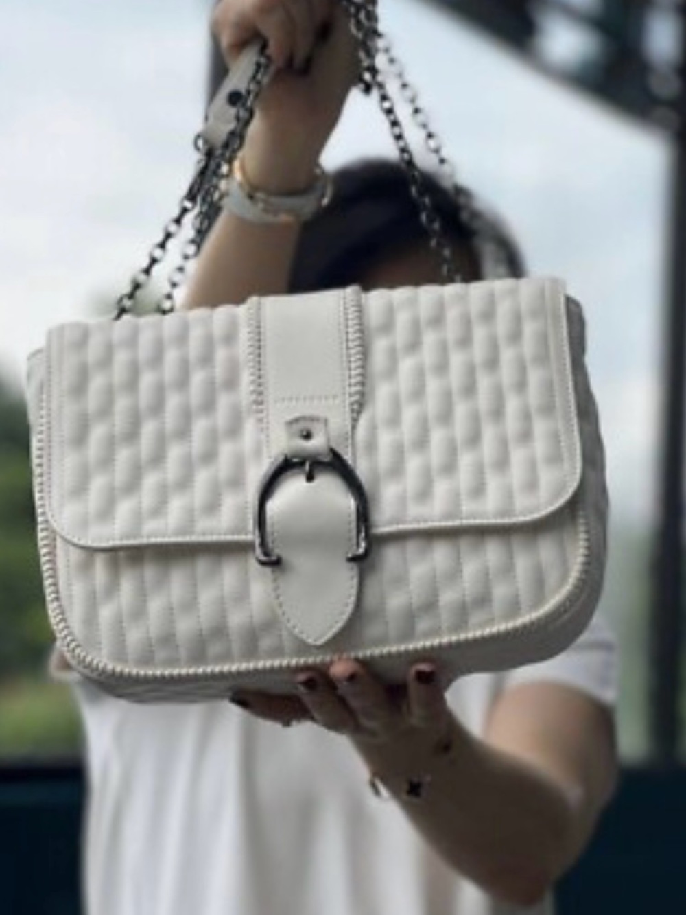 LONGCHAMP Amazone Quilted Leather Crossbody Bag NWOT
